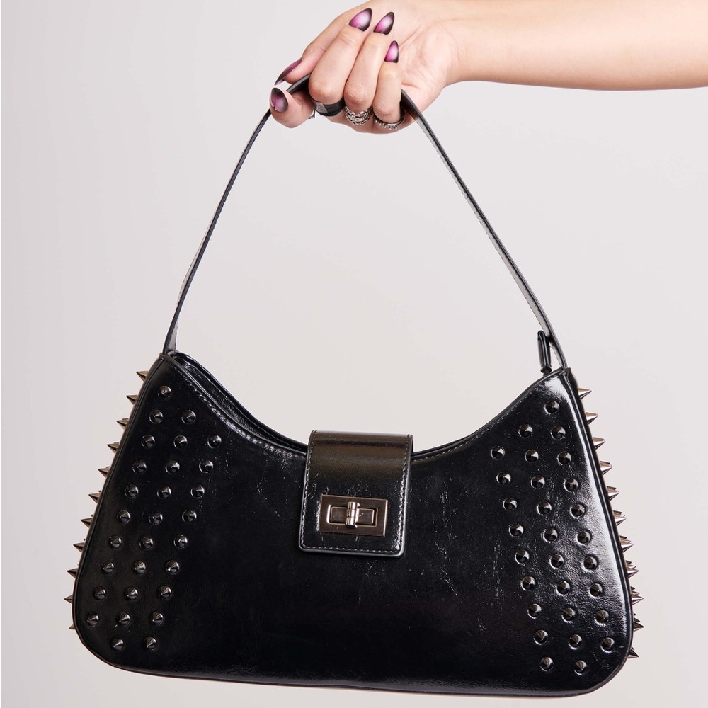 Midnight hour spiked satchel